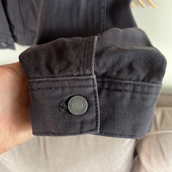 Mens Grey Denim Coat - Picture 5 of 5